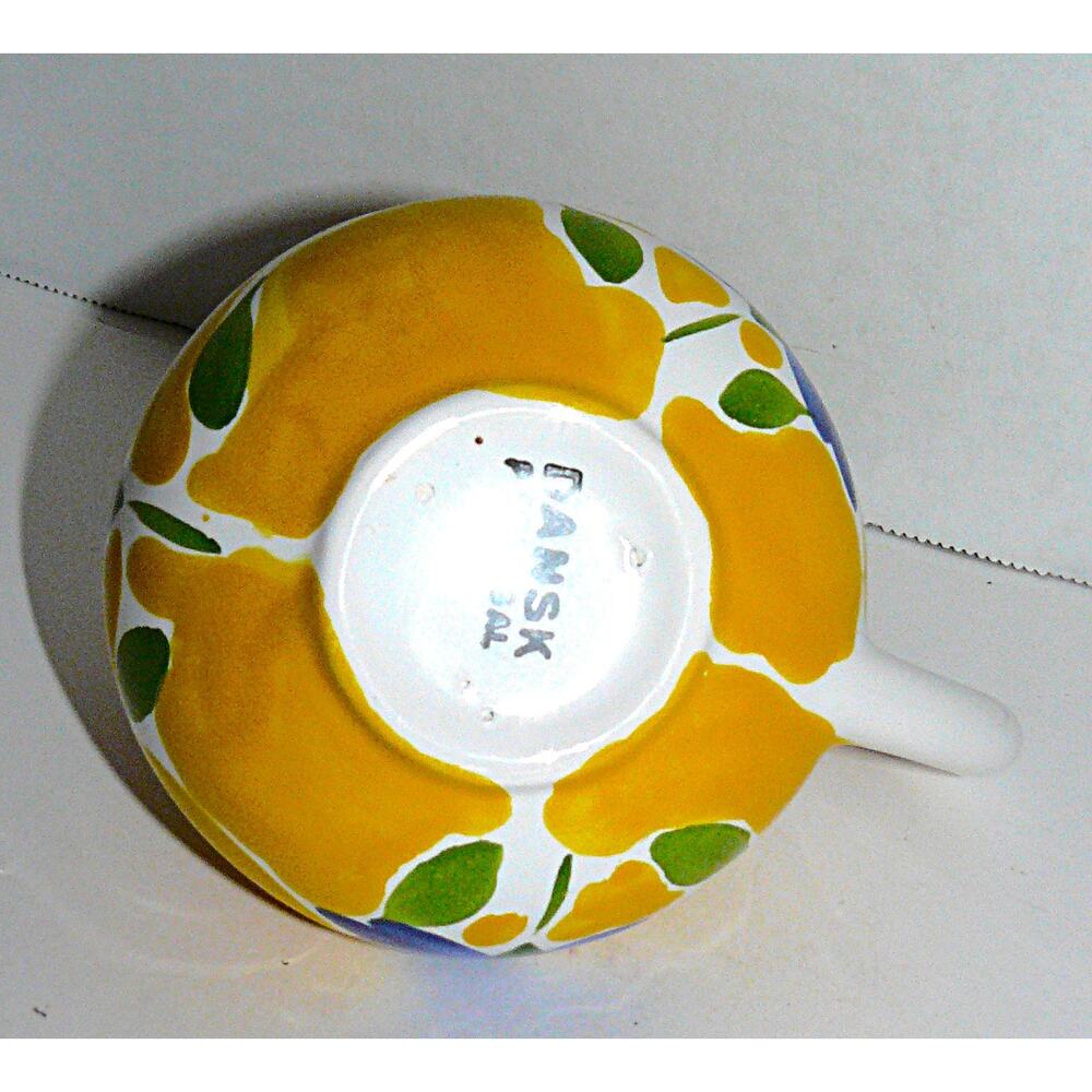 Vintage Dansk St Tropez Portugal Hand-Painted Pitcher Creamer Sugar Bowl w Lid - Picture 10 of 10